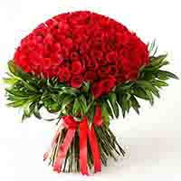 Forever Love 100 Red Roses Beautifully Bunch